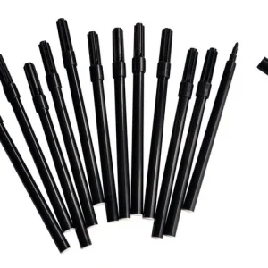 Fiberpenna fine svarta 12/fp