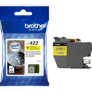Bläckpatron BROTHER LC422Y Gul