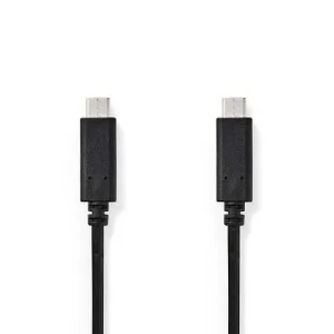 Kabel NEDIS USB-C - USB-C 1m svart