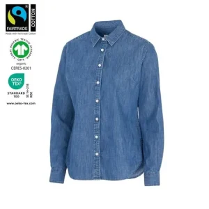 Skjorta COTTOVER Denim dam GOTS 34