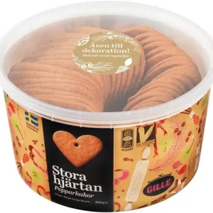 Pepparkakor GILLE Stora Hjärtan 450g