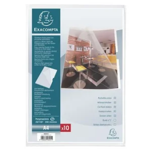Aktmapp EXACOMPTA A4 0,20mm klar 10/fp
