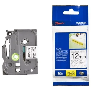 Tape BROTHER TZES131 12mm Svart på Klar
