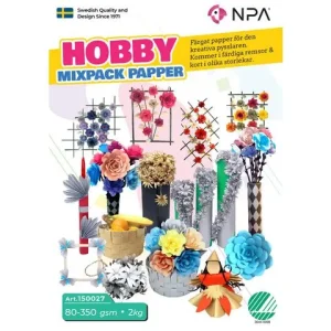 Hobby papper mix 80-350gr 2kg