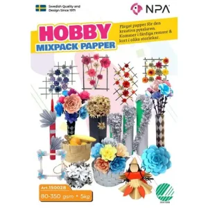 Hobby papper mix 80-350gr 5kg