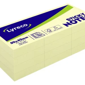 Notes LYRECO standard 40x50mm gul 12/fp