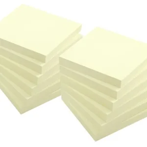 Notes LYRECO prem 75x75mm gul 12/fp