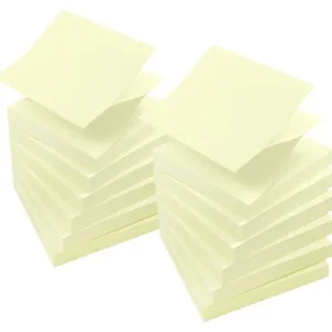 Notes LYRECO prem ZZ 75x75mm gul 12/fp