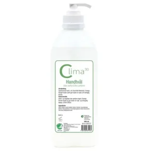 Tvål CLIMA30 med pump oparfym. 600ml