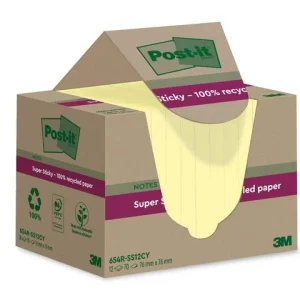 Notes POST-IT SS 76x76mm rec gul 12/fp