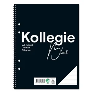 Kollegieblock FW A5 70g 70bl linj h