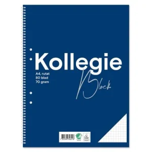 Kollegieblock FW A4 70g 80bl rut