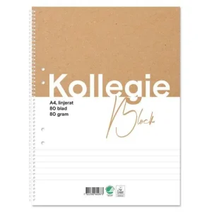 Kollegieblock FW A4 80g 80bl linj