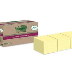 Notes POST-IT SS 76x76mm rec gul 18/fp
