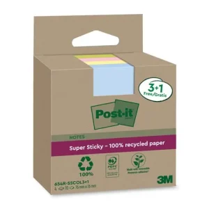Notes POST-IT SS 76x76mm re sort.f 4/fp