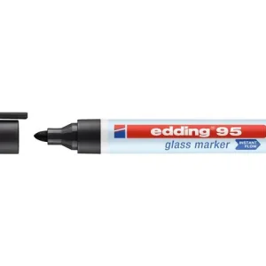 Märkpenna glastavla EDDING 95 svart
