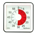 Timer Koncentrationsklocka 8x8cm svart