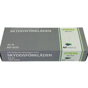 Förkläde 80x125cm box vit40/fp