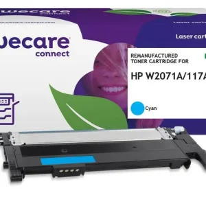 Toner WECARE HP W2071A 117A 1K cyan