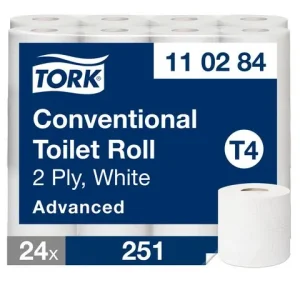 Toalettpapper TORK Adv T4 2-lag 24/fp