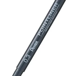 Fineliner PENTEL Pointliner 0,3mm svart