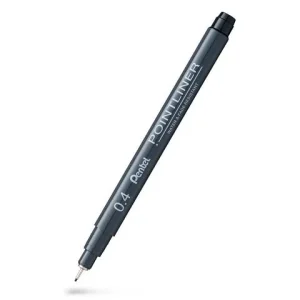 Fineliner PENTEL Pointliner 0,4mm svart