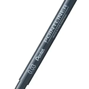 Fineliner PENTEL Pointliner 0,03mm svart