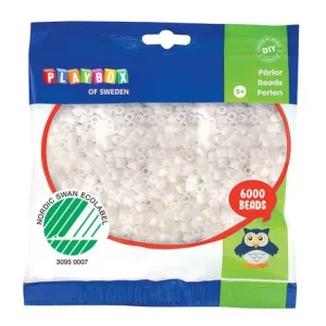 Rörpärlor Vit 6000st/fp
