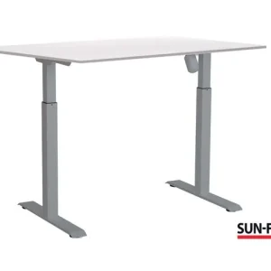 Bord SUN-FLEX II höj/sänk 120x80 grå/vit