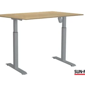 Bord SUN-FLEX II höj/sänk 120x80 grå/bjö