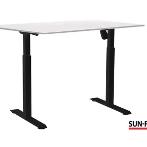 Bord SUN-FLEX II höj/sänk 140x80 sva/vit