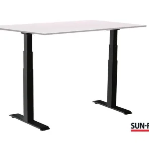 Bord SUN-FLEX VI höj/sänk 140x80 sva/vit