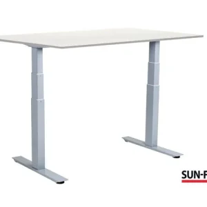Bord SUN-FLEX VI höj/sänk 160x80 grå/vit