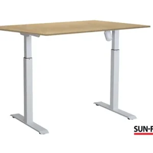 Bord SUN-FLEX I höj/sänk 160x80 vit/bjö