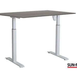Bord SUN-FLEX II höj/sänk 160x80 vit/grå