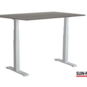 Bord SUN-FLEX VI höj/sänk 160x80 vit/grå