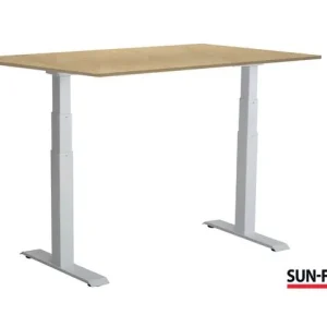 Bord SUN-FLEX VI höj/sänk 160x80 vit/bjö