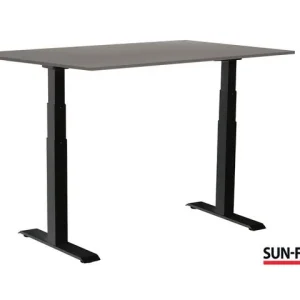 Bord SUN-FLEX VI höj/sänk 160x80 sva/grå