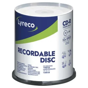CD-R LYRECO 700MB 100/fp