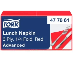 Servett TORK Lunch 3-lags röd 150/fp