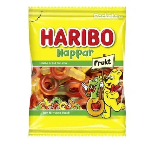 Godis HARIBO Nappar Frukt 80g