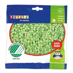 Rörpärlor pastell grön 6000/fp
