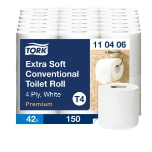 Toalettpapper TORK Pre T4 4-lag 42/krt