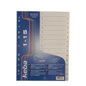 Plastregister KEBA A4 PP 1-15