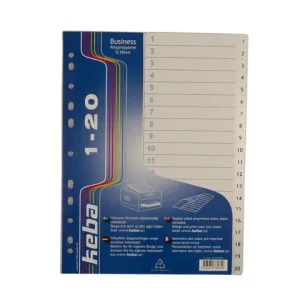 Plastregister KEBA A4 PP 1-20