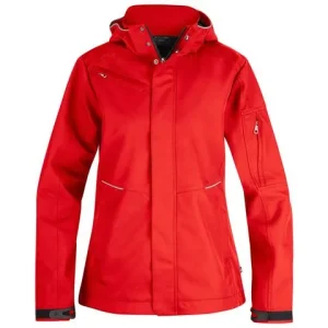 Softshelljacka TEXSTAR WJ80 dam röd XS