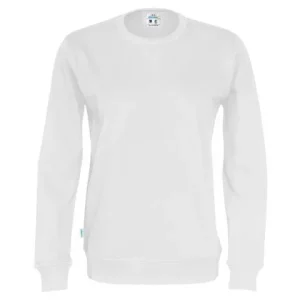 Sweatshirt Crew Neck hr GOTS vit M