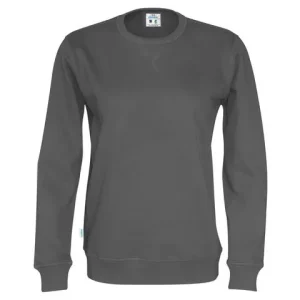 Sweatshirt Crew Neck hr GOTS grå M