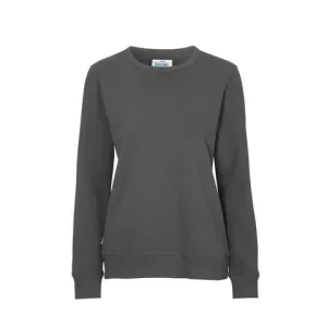 Sweatshirt Crew Neck dam GOTS grå M