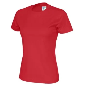 T-shirt COTTOVER dam GOTS röd M